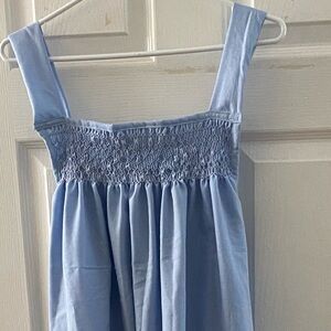 Smocked Cotton Gown